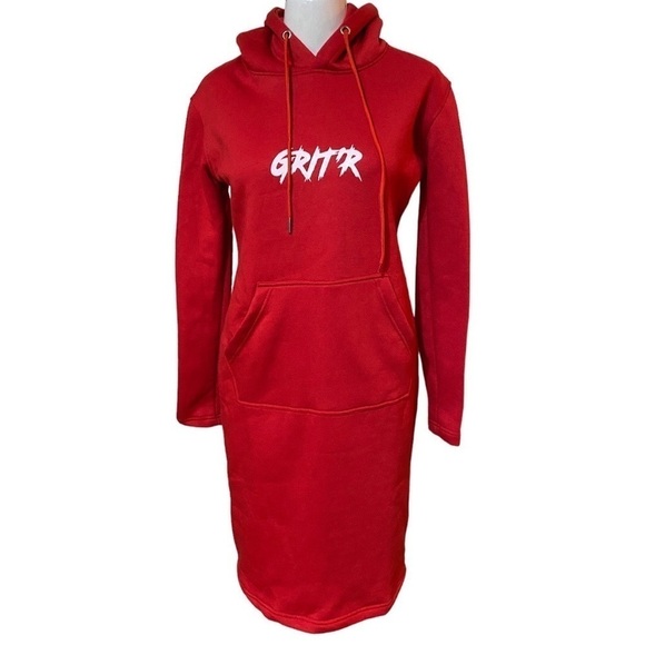 Grit’r Hoodie Sweatshirt Dress Size M - Picture 2 of 7